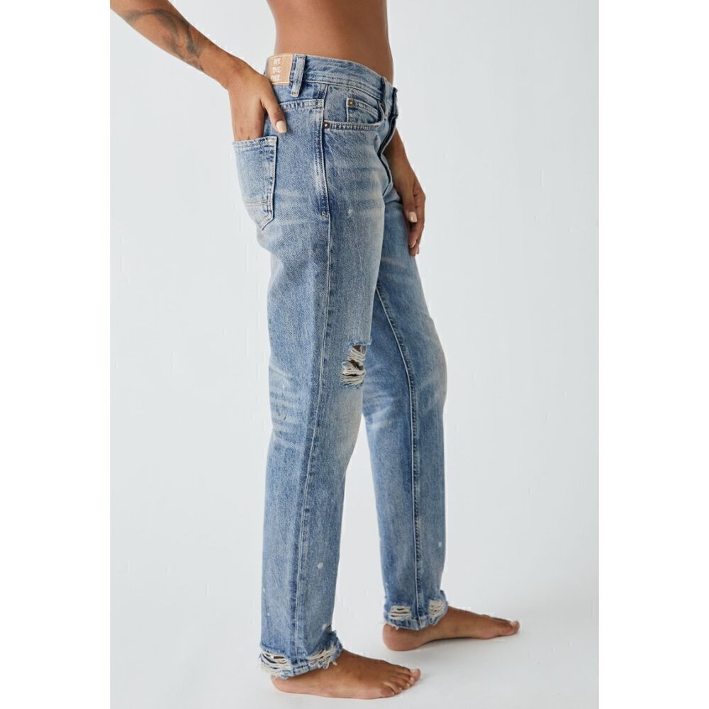 FREE People Unknown Legend Slim Denim Jeans Pants / Outlaw sz 26 - Picture 4 of 10